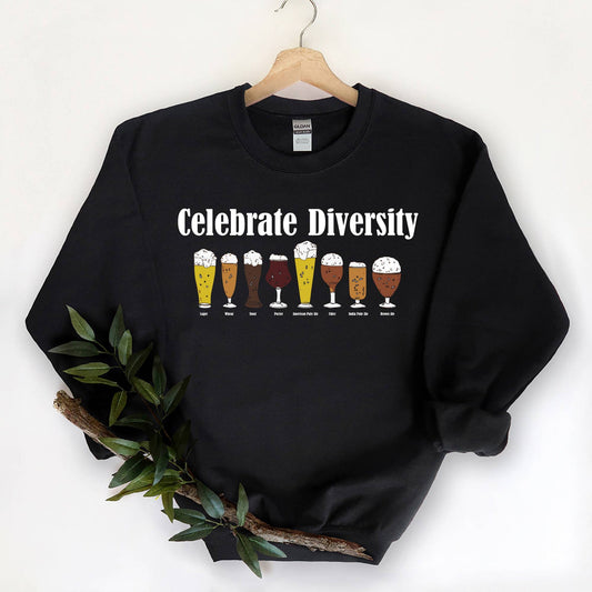 Funny Beer - Celebrate Diversity Hops Ipa Sweatshirt