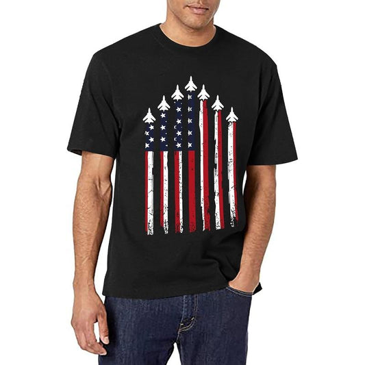 Graphic Tees] Cotton American Flag Shirts Men: USA T Shirt 4th of July Shirt Patriotic Tops Casual Short Sleeve T-Shirts TokwearTee