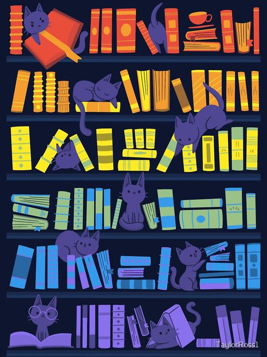 Library Kittens by TaylorRoss1 Unisex T-shirt, Sweatshirt, Hoodie, Long Sleeve Tee