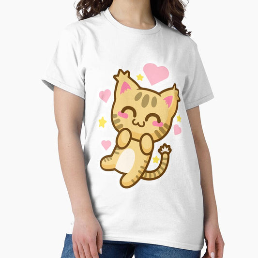 Cute Happy Kitty Cat T-Shirt by AllStarMerch Unisex T-shirt, Sweatshirt, Hoodie, Long Sleeve Tee